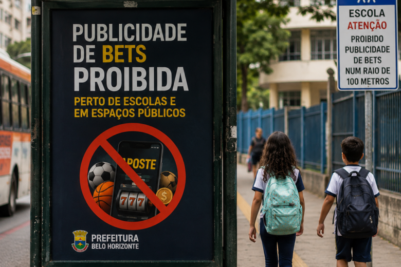 BH proíbe publicidade de bets perto de escolas e em espaços públicos