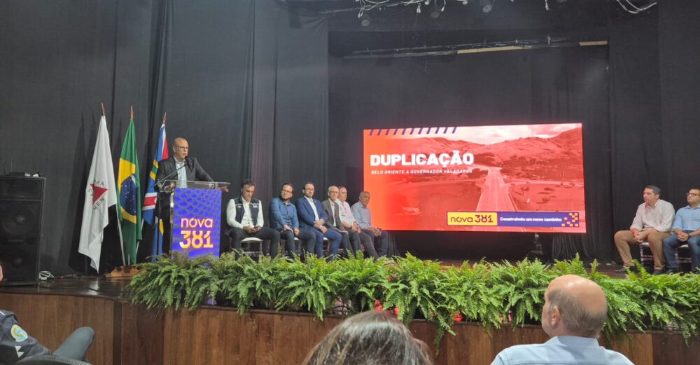Concessionária Nova 381 apresenta em Governador Valadares estudo para duplicação de 74 quilômetros da BR-381; saiba mais