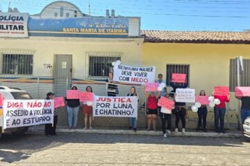 Santa Maria de Itabira: protesto pede justiça por Luna Vitória e Raimundo Nonato