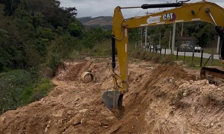 Saae começa obra de recuperação de interceptor de esgoto no bairro Praia, em Itabira