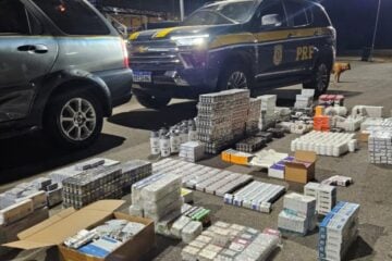 PRF apreende quase 3,2 mil medicamentos irregulares durante fiscalização na BR-381, em João Monlevade