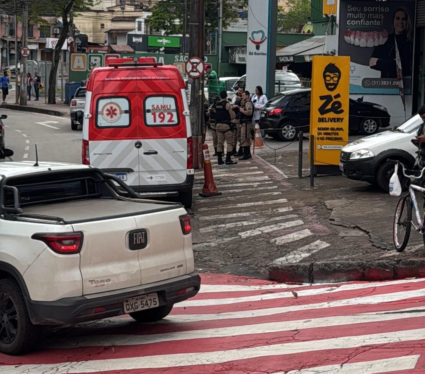 Briga entre casal e adolescente mobiliza Polícia Militar e Samu no Centro de Itabira