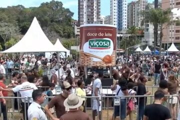 Universidade Federal de Viçosa produz doce de leite de 3,4 toneladas e bate recorde nacional 
