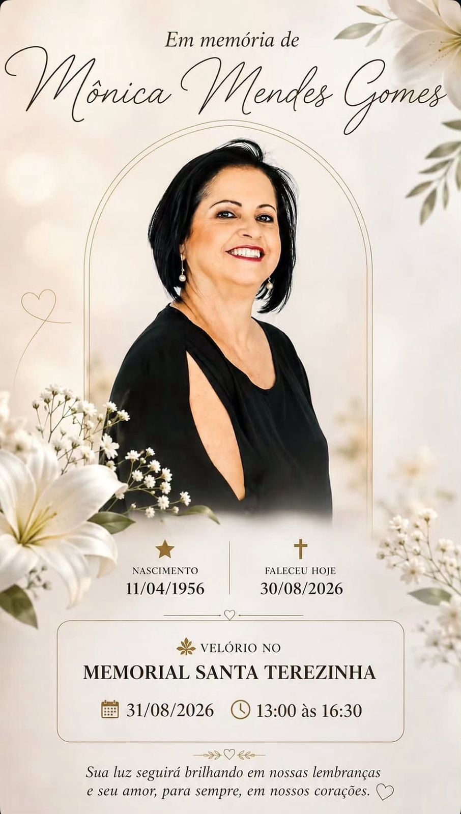 Morre Mônica Gomes, da Mônica Noivas, figura marcante do comércio de Itabira