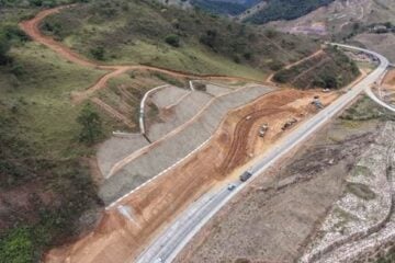 Nova 381 recupera 13 taludes em trecho da BR-381, em Antônio Dias