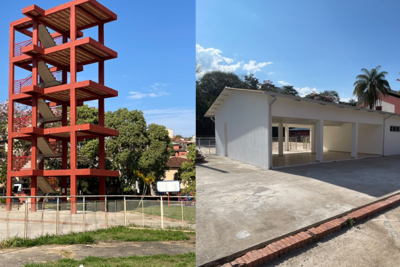 Corpo de Bombeiros de Itabira conclui obras de torre de salvamento para treinamento e novo vestiário