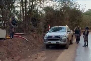 Guarda Municipal apreende equipamentos usados na retirada clandestina de ouro em área da Vale, em São Gonçalo do Rio Abaixo