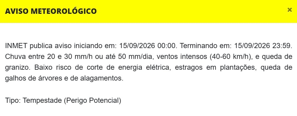 Semana começa com temperaturas elevadas e possibilidade de chuva; confira a previsão do tempo