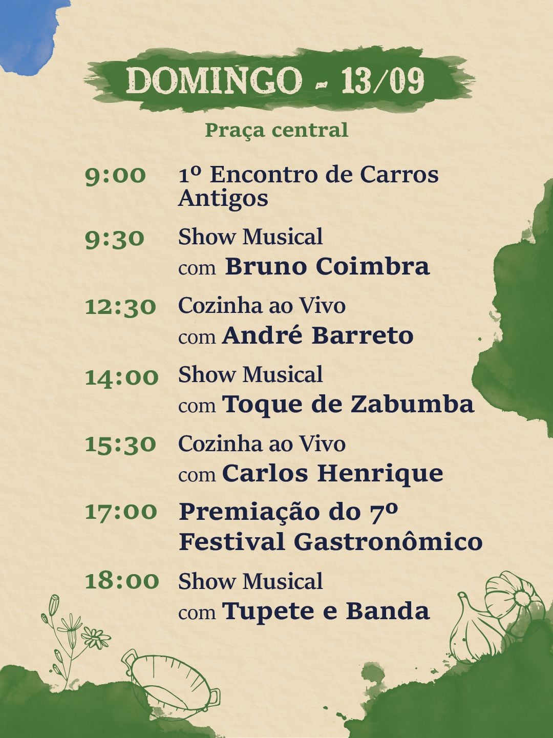 Wilson Sideral e Rivotrio Sem Receita são destaques deste sábado no 7º Festival Gastronômico de São Gonçalo