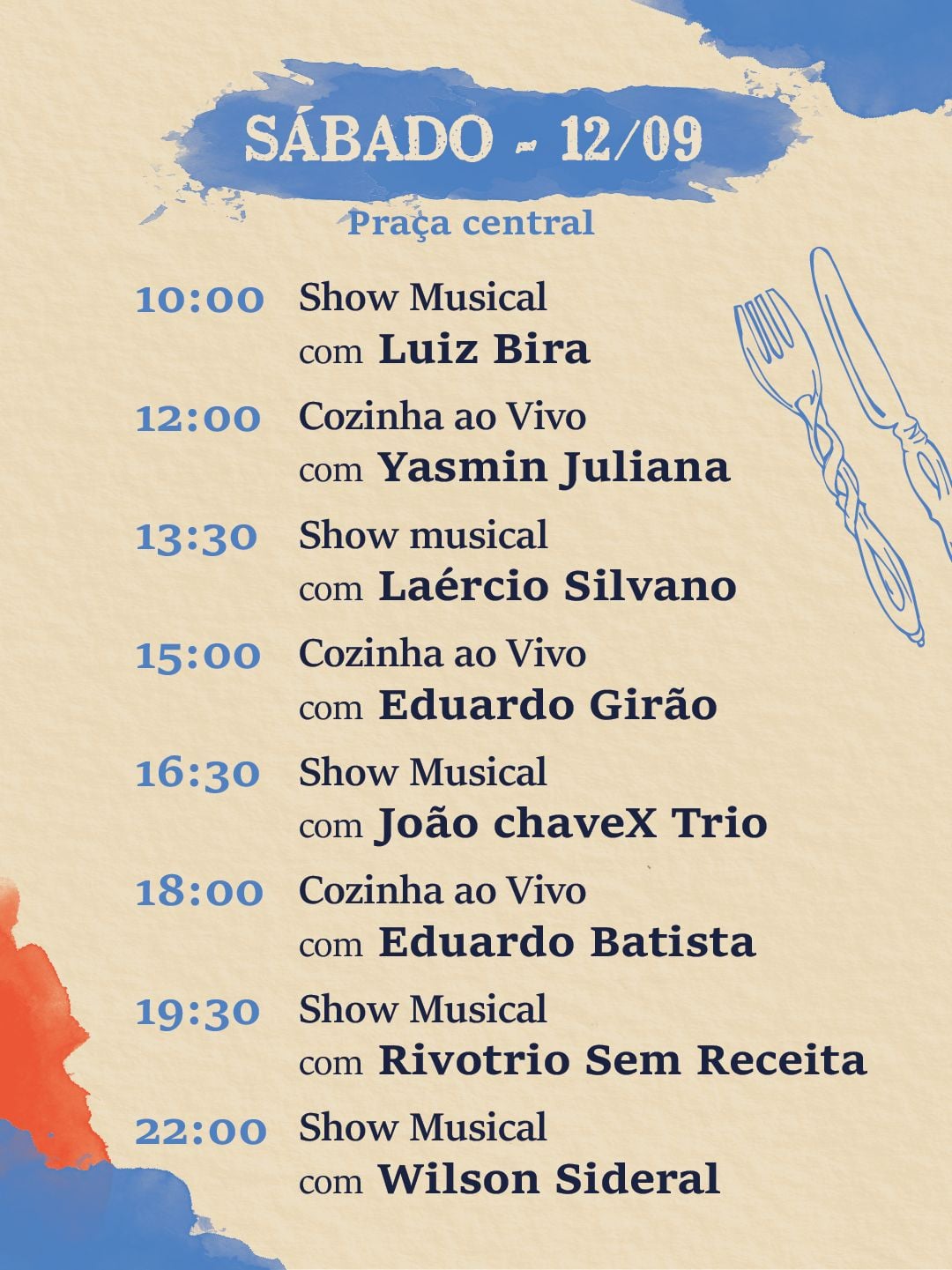 Wilson Sideral e Rivotrio Sem Receita são destaques deste sábado no 7º Festival Gastronômico de São Gonçalo
