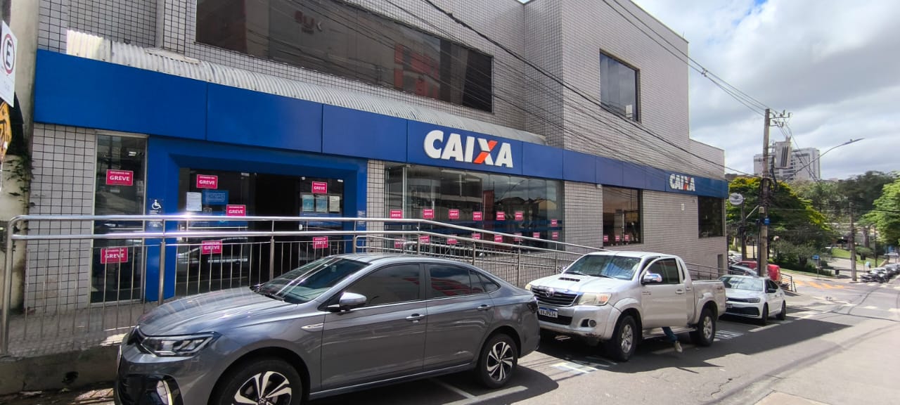 Agência da Caixa Econômica Federal em Itabira adere à greve nacional dos bancários