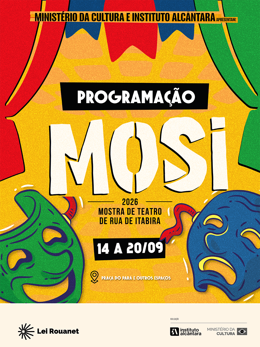 MOSI – Mostra de Teatro de Rua divulga programação completa com atrações gratuitas em Itabira