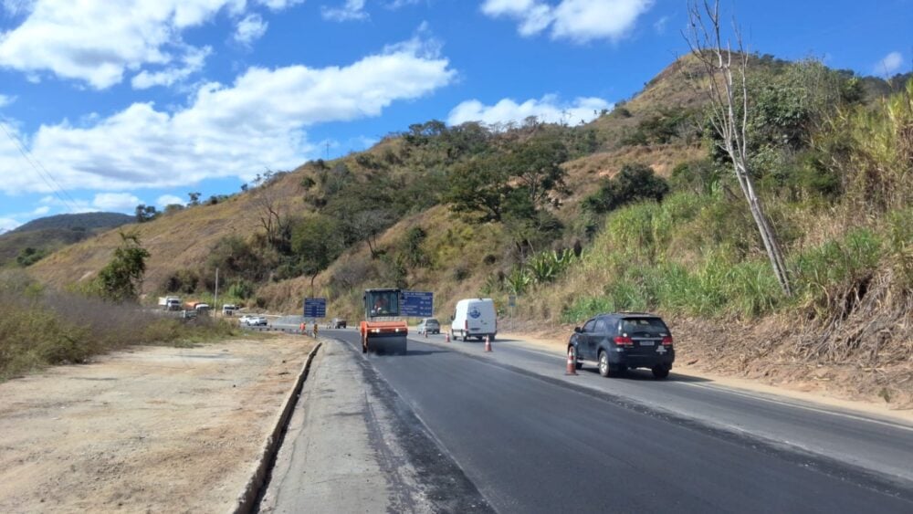 Obras alteram trechos da BR-381 entre Caeté e Governador Valadares; saiba mais
