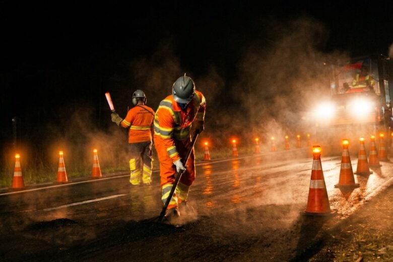 Obras noturnas na BR-040 provocarão interdições parciais em Ribeirão das Neves e Contagem