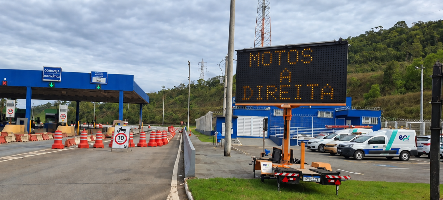 Motociclista  terá  passagem exclusiva  nas três praças de pedágio da BR-040