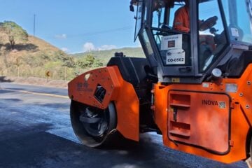 BR-381 tem obras de recuperação do asfalto, acostamentos e drenagem em trecho de Minas Gerais