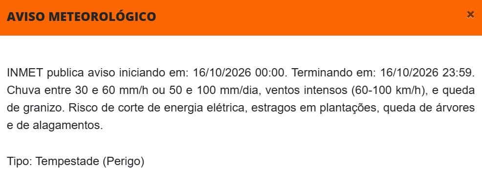 Prepare o guarda-chuva: a sexta-feira pode ser de instabilidade em BH, Itabira e João Monlevade; confira a previsão do tempo
