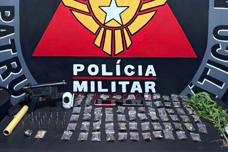 Polícia apreende submetralhadora artesanal, drogas e ecstasy em imóvel em Ouro Preto