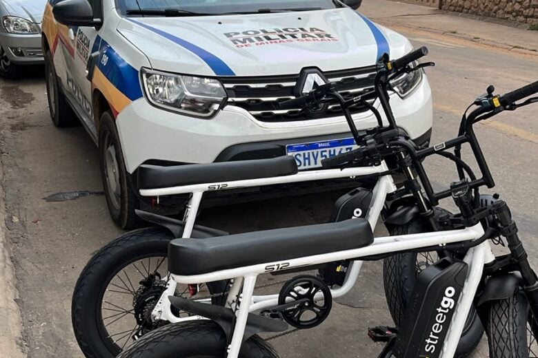 Polícia recupera duas bicicletas elétricas furtadas em galpão em João Monlevade