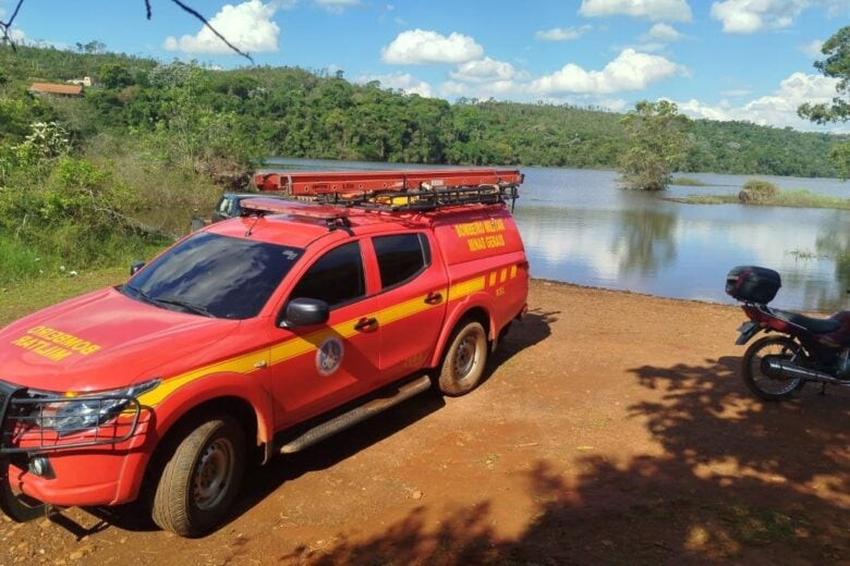 Corpo de Bombeiros localiza corpo de homem de 40 anos que se afogou na Represa do Peti